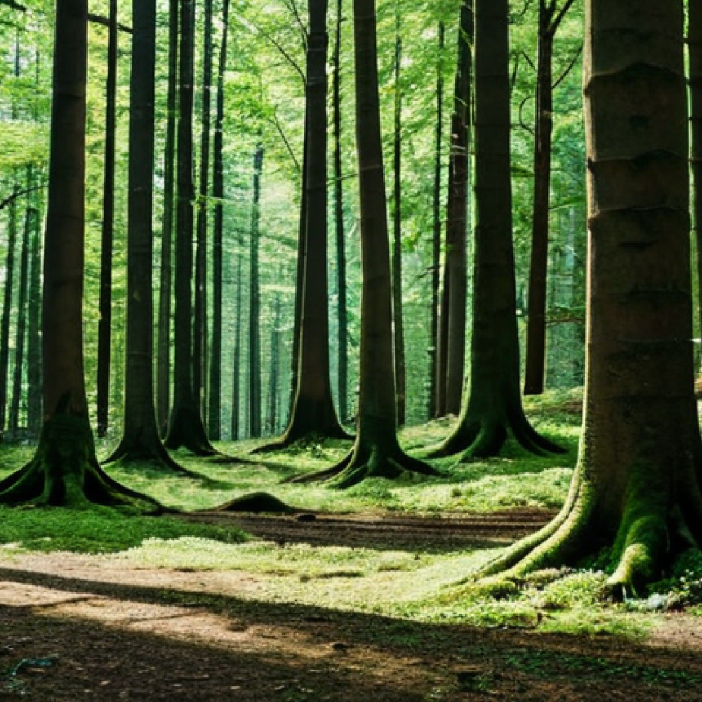 Prompt 1: Mindful Forest Bathing in a German Forest**
